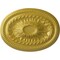 Ekena Millwork Saverne Ceiling Medallion, Hand-Painted Rich Gold, 18 1/2"W x 13 1/2"H x 1 7/8"P CM18SARGS - alternate 1